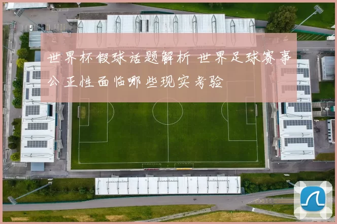 世界杯假球话题解析 世界足球赛事公正性面临哪些现实考验